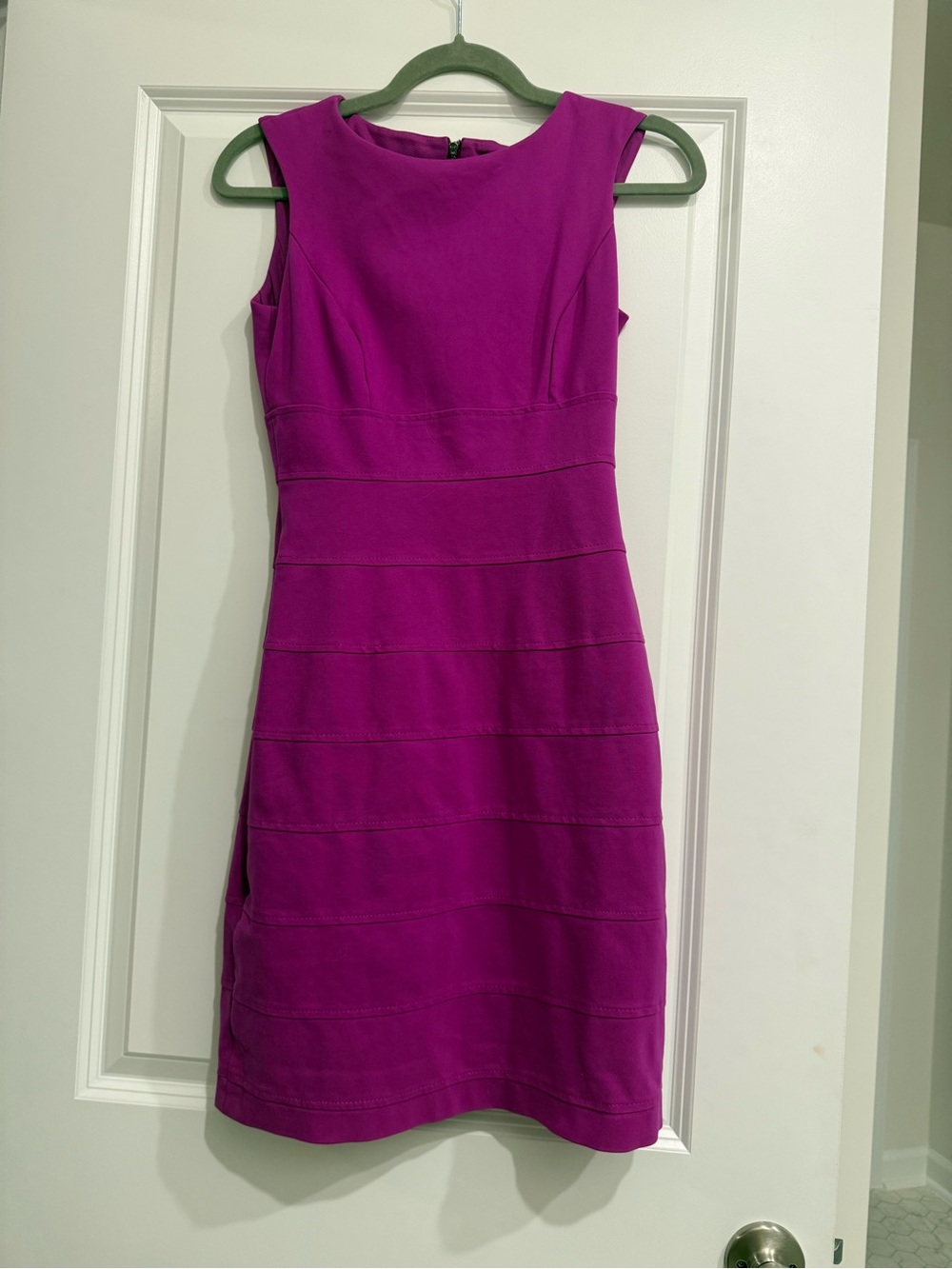 ANTONIO MELANI Sleeveless Fuchsia Sheath Dress